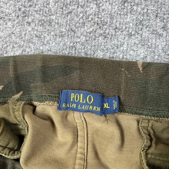 Polo Ralph Lauren Sweatpants Mens XL Green Camo Joggers Cargo Surplus Military - Picture 3 of 12